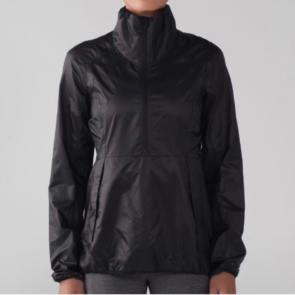 COPY - Lululemon Run With It Windbreaker Jacket Black 6